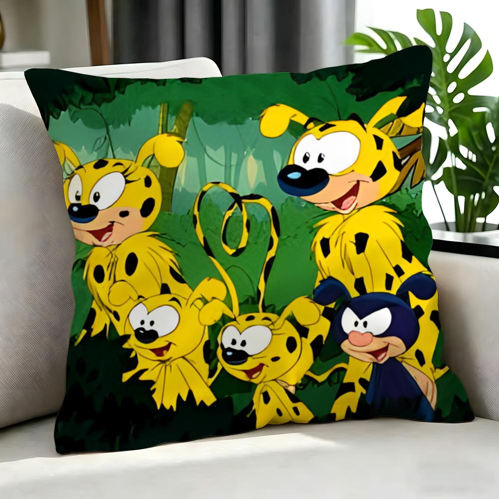 Cartoon Marsupilami Cushion Cover Cushion Cover Set 4Pcs 50X50 45X45 40X40 Pillowcase Decorative Sofa Home Decor