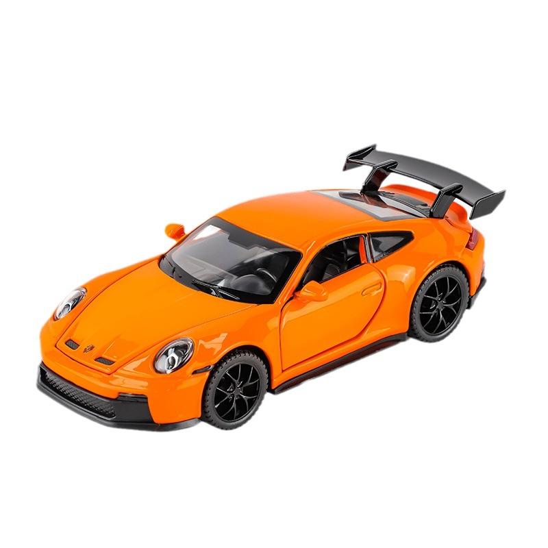 1/32 Porsche 911 GT3 RS Металлическая литая модель гоночного автомобиля Коллекция Хобби Декоративные Миниатюрные Украшения Звук Свет Игрушка Подарок для Друзей