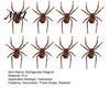 Realistic Halloween Spider Decor 1/4/8Pcs 3D Refrigerator Magnet for Halloween, Scary Fake Magnetic Decoration, Prank Props, Party Favors Metal