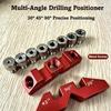 30/45/90° Drill Guide Jig Multi-functional Drilling Guide Fixture Pocket Hole Jig  For Woodworkers