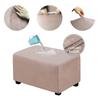 Waterproof Suede Velvet Stool Ottoman Cover Slipcover for Sofa Footstool Home Room Decor Step Stool Covers