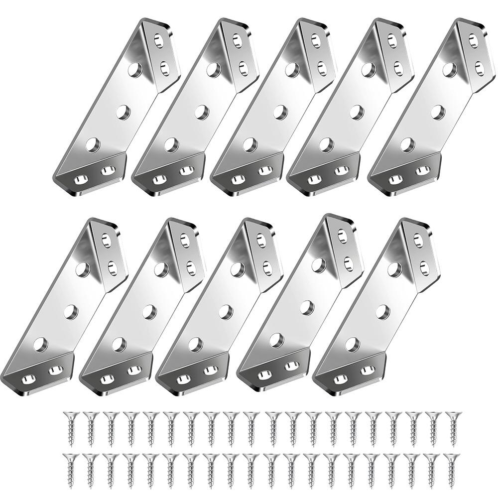 Universal Furniture Corner Connector 90° Right Angle L Brackets Shelves Cabinets