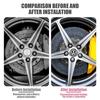 lijk1 4pcs 56/60/65mm  Car Wheel Center Hub Caps Dust Cover Sticker For Volkswagen GTI Golf Polo Passat VW CC Tiguan T-ROC Jetta Taigo