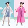 1PC Travel On Foot Rain Coat Carry Hat Hiking Accessories Plastic Children Raincoat Camping Poncho