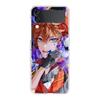 Genshin Impact Hu Tao Xiao Clear Phone Case For Samsung Galaxy Z Flip 4 5 Transparent High Hard PC For Galaxy Z Flip 3 5 Cover