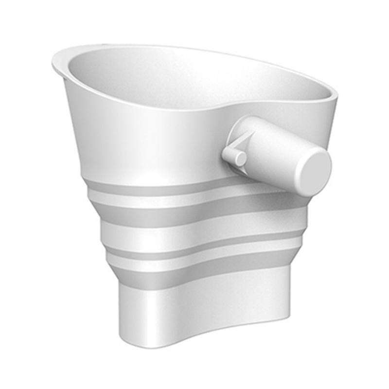 Silicone Flexible Foldable Pouring Funnel with 30 Degree Angled Spout Silicone Flour Funnel for Mixer Space Saving