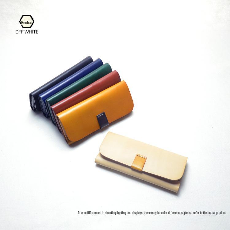 "25 Чехлов для очков из натуральной кожи - Контрастный цвет, Магнитная застежка, Коровья кожа растительного дубления, Ультратонкий дизайн"