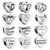 European Carving Love Charm Beads Are Suitable For Bracelets To Make Women 'S Jewelry