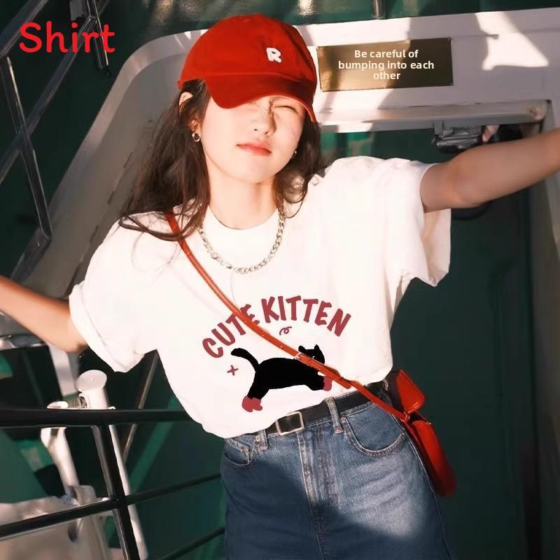 Anime Cartoon Womens Short Sleeve T Shirt With Cotton Fabric For Casual Summer Wear