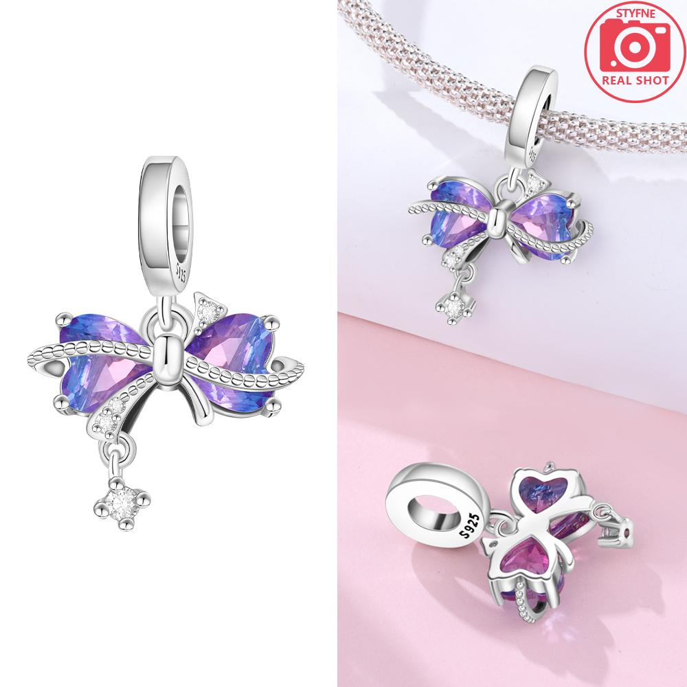 Pink Zircon Love copper Bead Charms Charm Bead Charms Compatible With Bracelets Women Jewellery Diy Anniversary Gift Delicate Accessories Bag Charm