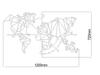 Decorizzly® Geo Compass Map Wall Decor