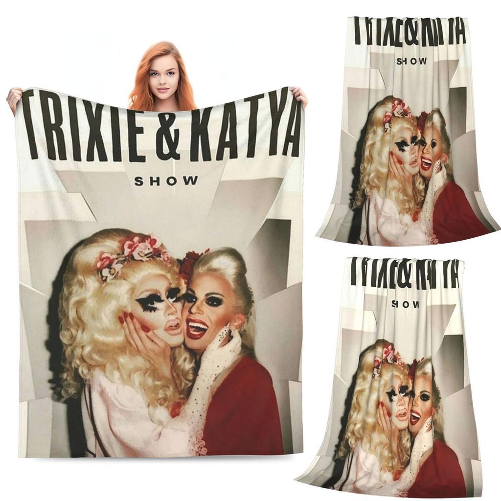 Копия Покрывала Oh Honey от Trixie Mattel Мягкое Теплое Фланелевое Плед Постельное Белье для Кровати Гостиной Пикника Путешествия Дома Дивана