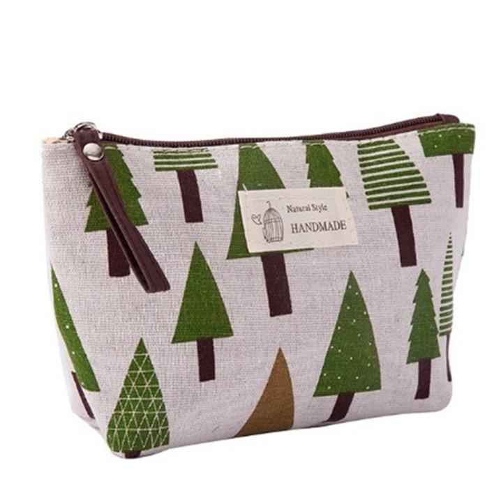 Fresh Canvas Pencil Bag Big Storage School Supply Student Stationery Gift Cosmetic Bag Pen Case