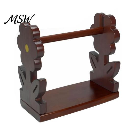 Portable Yarn Feeder Rotatable Wooden Rack, Easy Assembly Ball Dispenser, Holder for Crochet Smooth Rotation Spool Stand Embroidery Crafting Projects