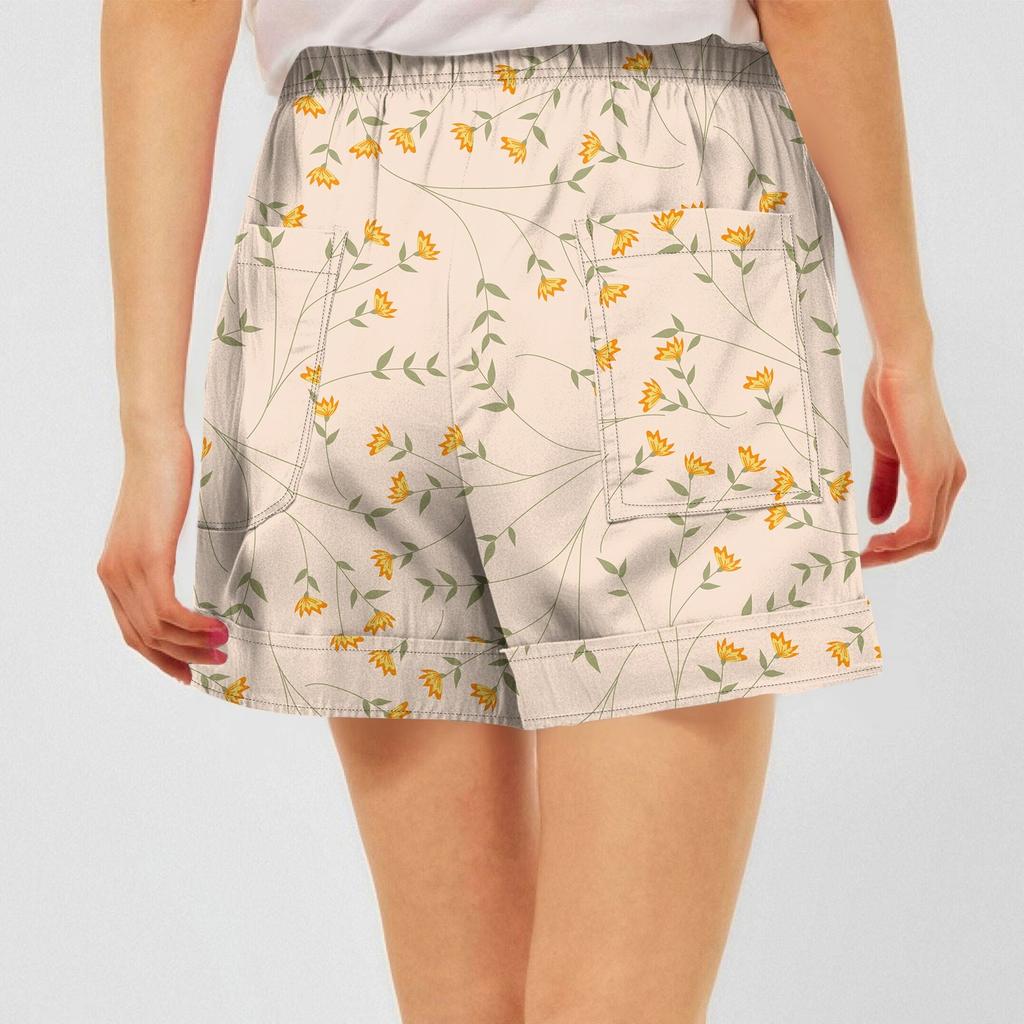 Женские повседневные летние эластичные пляжные шорты с принтом повседневные шорты