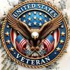 Винтажное металлическое настенное искусство Армии США Патриотический декор для дома Алюминиевая табличка 8x8