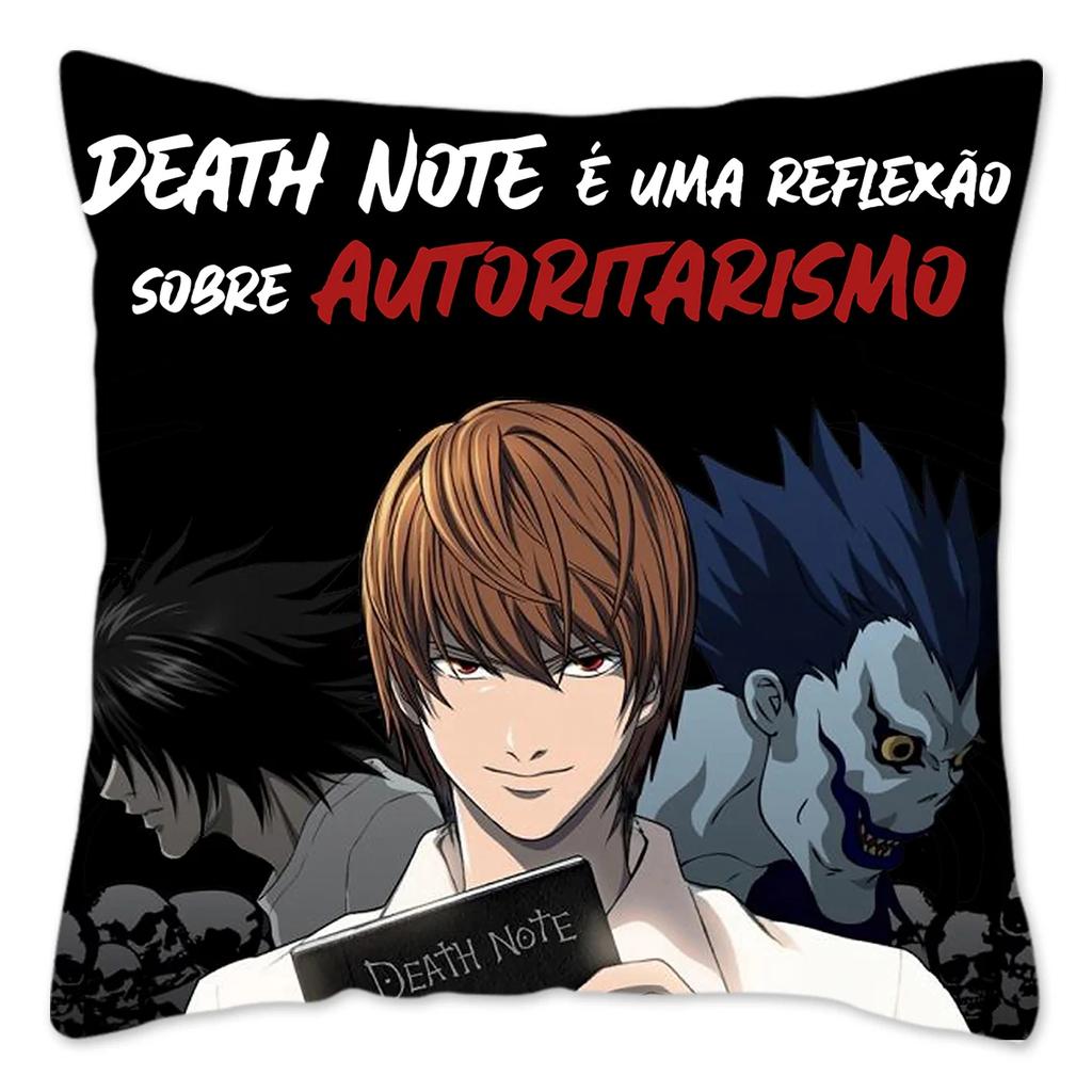 Чехол для подушки Anime DEATH NOTE, украшение для дома, полиэстер, чехол для подушки для дивана, чехол для подушки, многоразовый, Funda Cojines 45x45