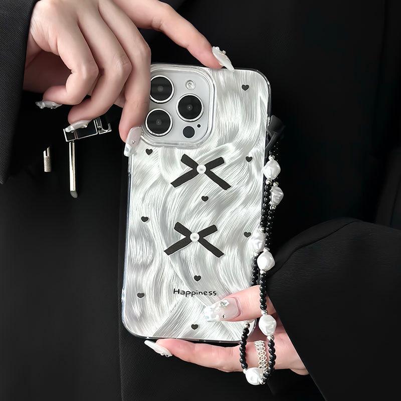 Прозрачный чехол Zhitai Feather Yarn для iPhone 15/13/14 Pro, подходит для 12 и больших отверстий для женщин