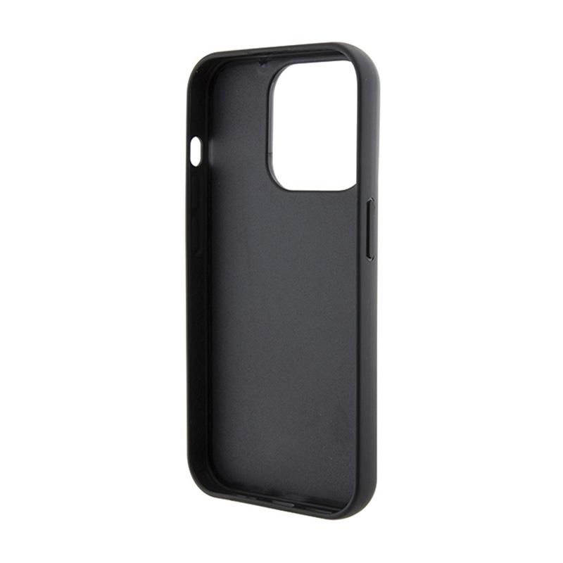 Karl Lagerfeld Gripstand Saffiano Choupette Pins - Etui Iphone 15 Pro Max (Czarny)