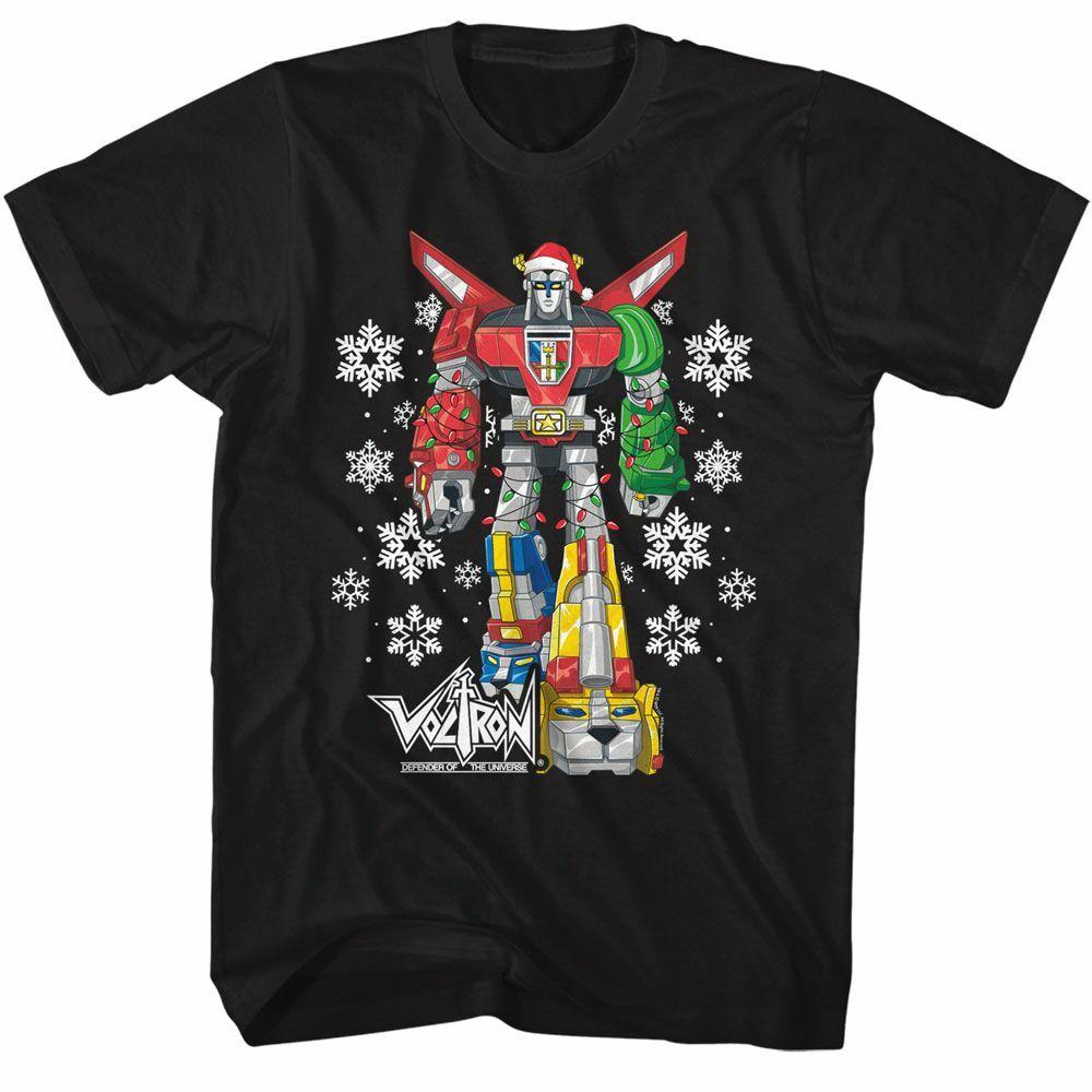 Voltron Christmas Black Adult T-Shirt Mens Womens Tees Top