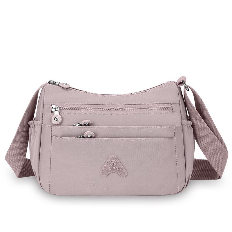 Женская сумка через плечо, нейлоновая сумка, многослойный карман, большая вместимость, сумка через плечо