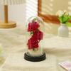 Simulation gold foil rose immortal flower Valentine's Day gift glass cover LDE decorative night light Mother's Day gift