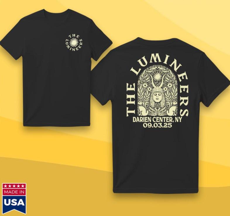 The Lumineers Darien Center NY September 3 2025 Concert T-Shirt