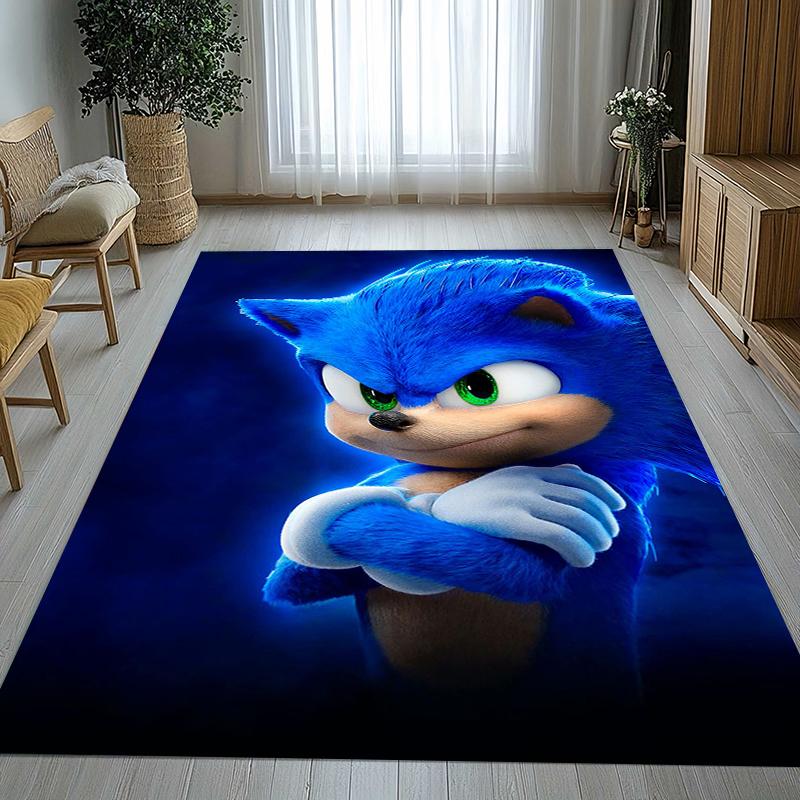 Ретро S-Sonic Мультяшные Игры Гостиная Нескользящий Ковер Мягкий Ковер для Спальни Детской Игровой Комнаты Дивана, Домашний Декор Придверный Коврик Подарок
