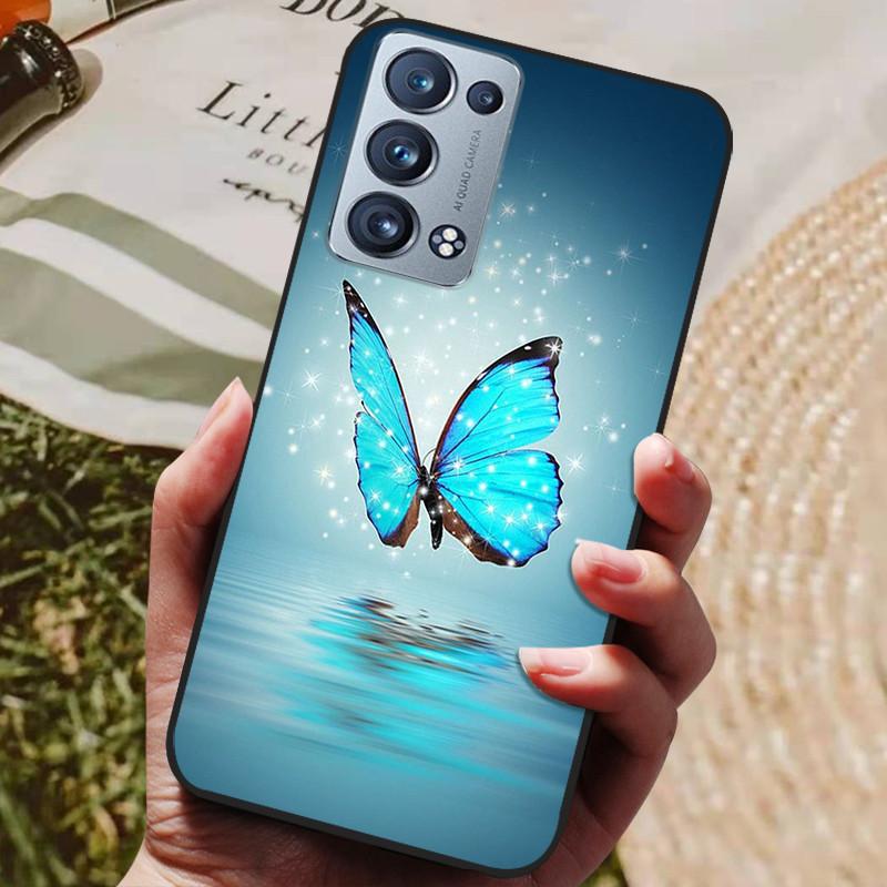 Для Oppo Reno 6 Pro 5G CPH2247 Чехол Силиконовая задняя крышка Чехол для телефона Для Oppo Reno 6 Pro 5G CPH2249 Чехлы Reno6 Pro Мягкий бампер