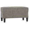 Bench Light Grey 70 x 35 x 41 cm Velvet