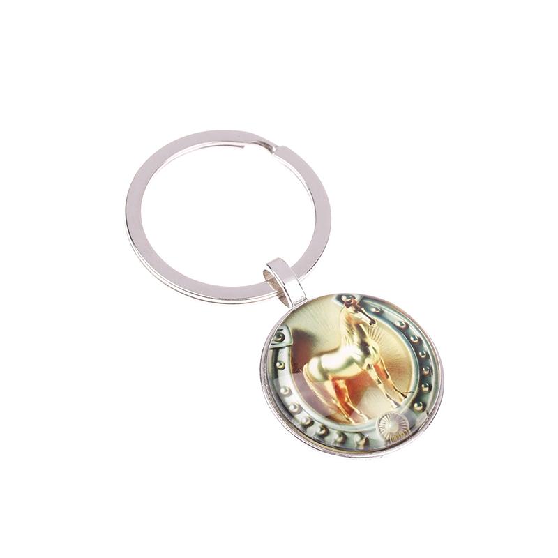 Брелки с узором года Лошади по Зодиаку 2026, аксессуары для сумки, подвески для автомобиля, украшение для дома, животное, ювелирное изделие, брелок, подарок