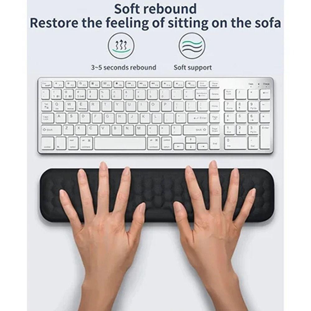 2Pcs/Set Slow Rebound Ergonomic Mouse Pad Wrist Rest Wristband Mouse Mat Desktop Accessories