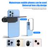 Reflection Photo Mirror for Smartphones Universal Clip-on Glass Lens Adjustable Glass Vertical Clip On Selfie Mirror for Travel & Selfie Photography