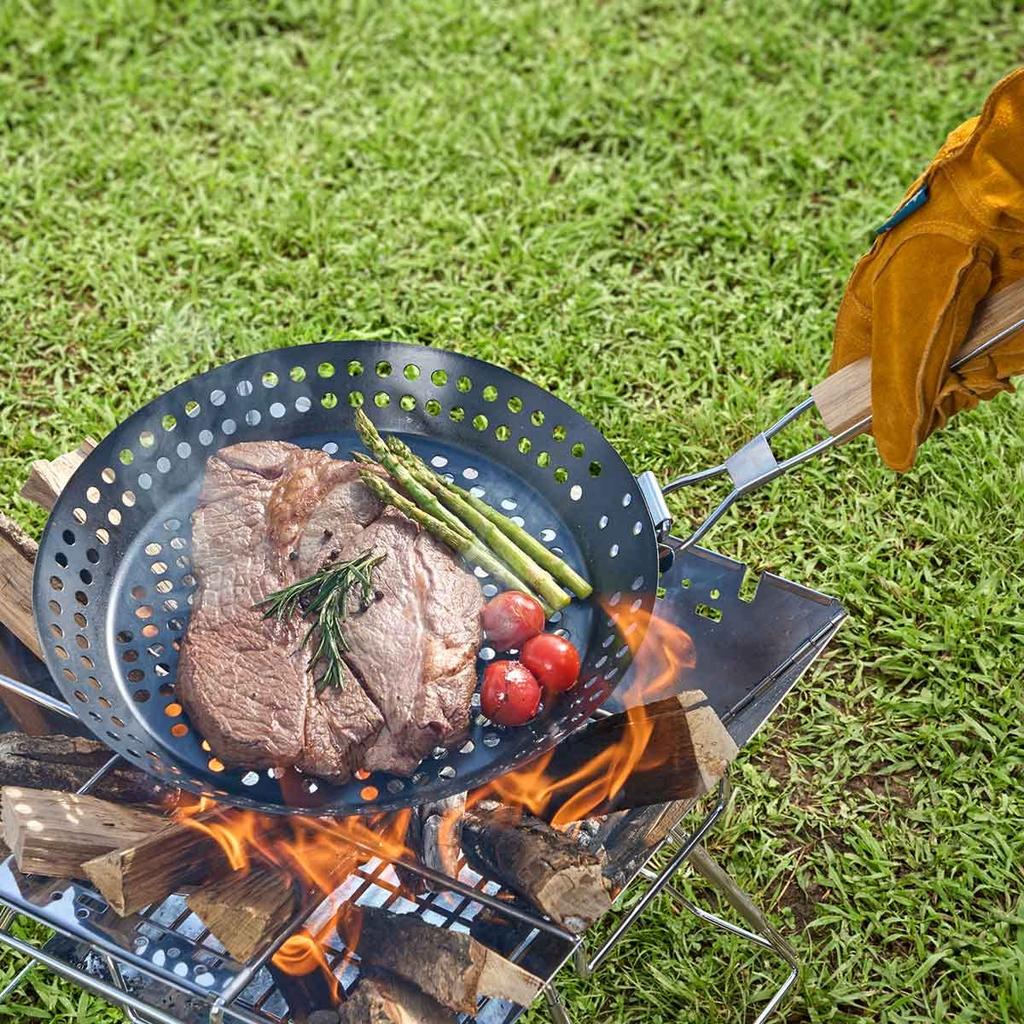 LOGOS MAKIBI Grill PAN 81210200 Black Diameter X Height (approx.) 30.5 3.5cm