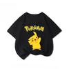 Potdemiel Summer New Pikachu Print Children's T-Shirt, Boys and Girls, Comfortable and Breathable Children's T-Shirt