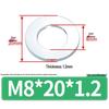 Очень большие оцинкованные металлические плоские шайбы - Размеры от M1.6 до M14