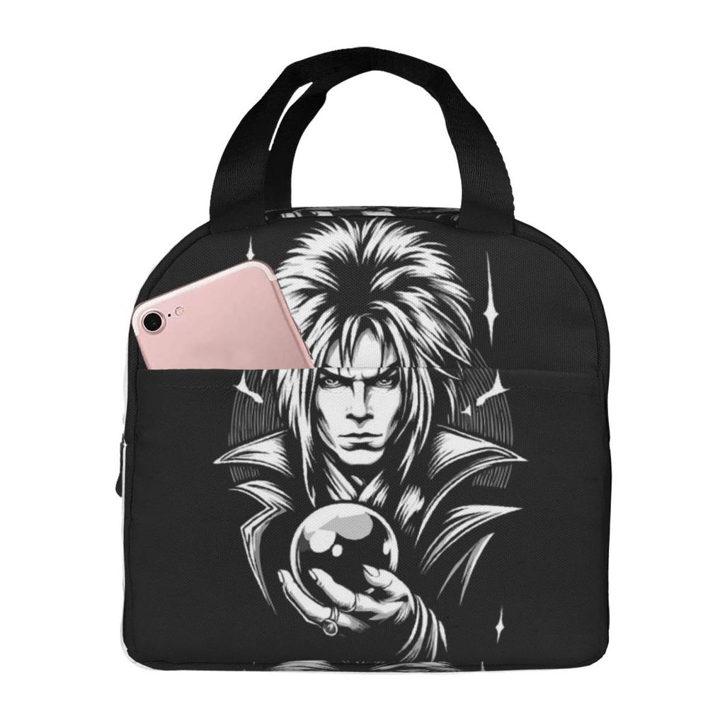 Jareth The Goblin King Labyrinth- It's Only Forever Insulated Lunch Bag for Women Kids Food Boxes Thermal Lunch Box Tote