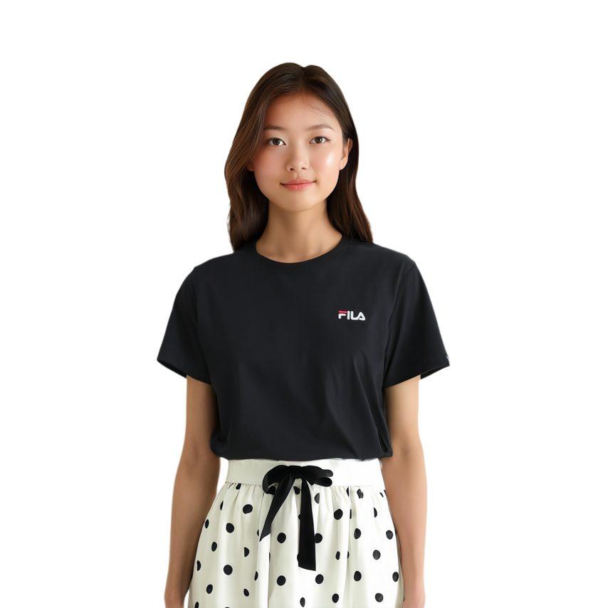 Fila Футболки Унисекс Черные Blk С Круглым Вырезом Средние FS2RSH2101X-BLK