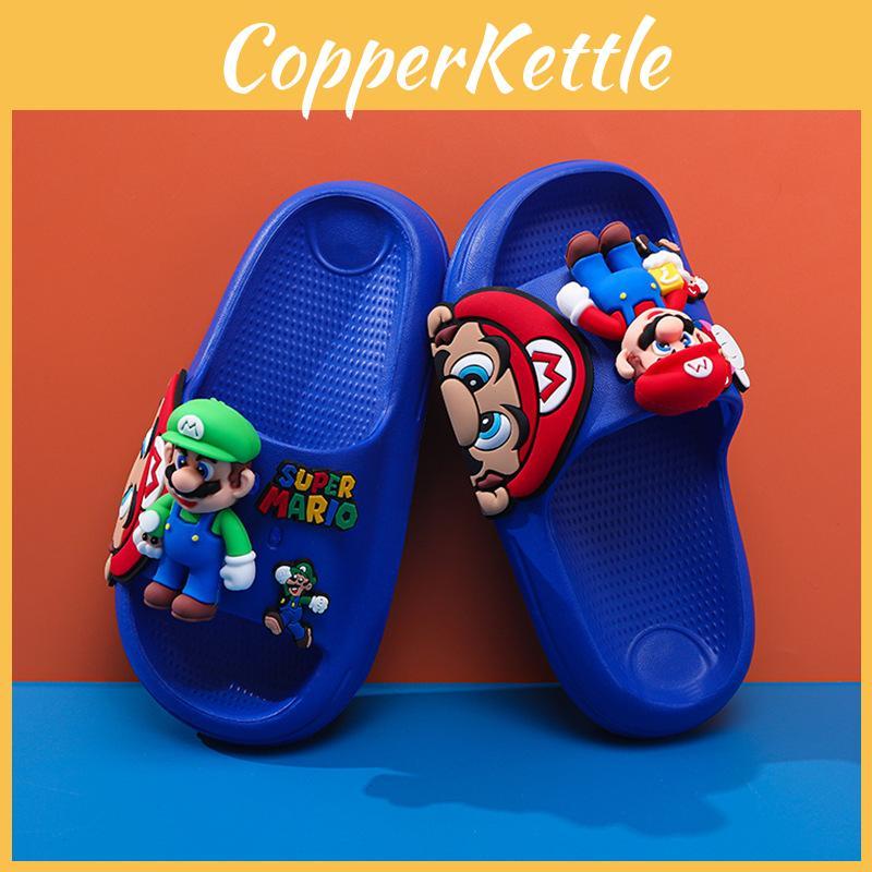 Детские сандалии Марио Летние Ева Нескользящие Мультяшные Домашние Шлепанцы для Мальчиков и Девочек