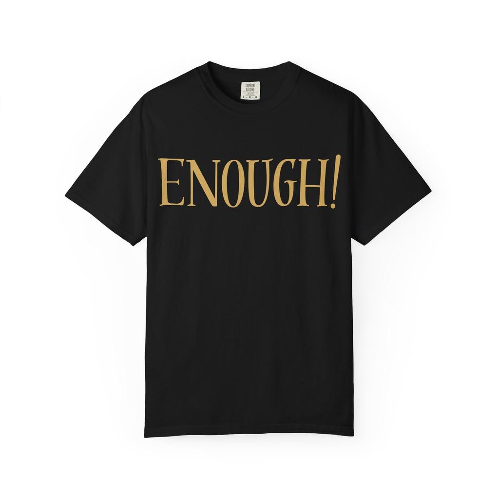 Минималистичная мужская футболка - Дизайн ENOUGH