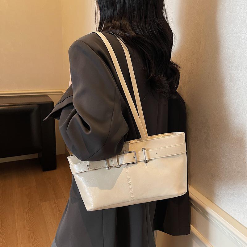 Женская ретро-сумка-тоут большой вместимости - Осень/Зима 2025 Универсальная сумка на плечо и подмышку для моды и поездок на работу