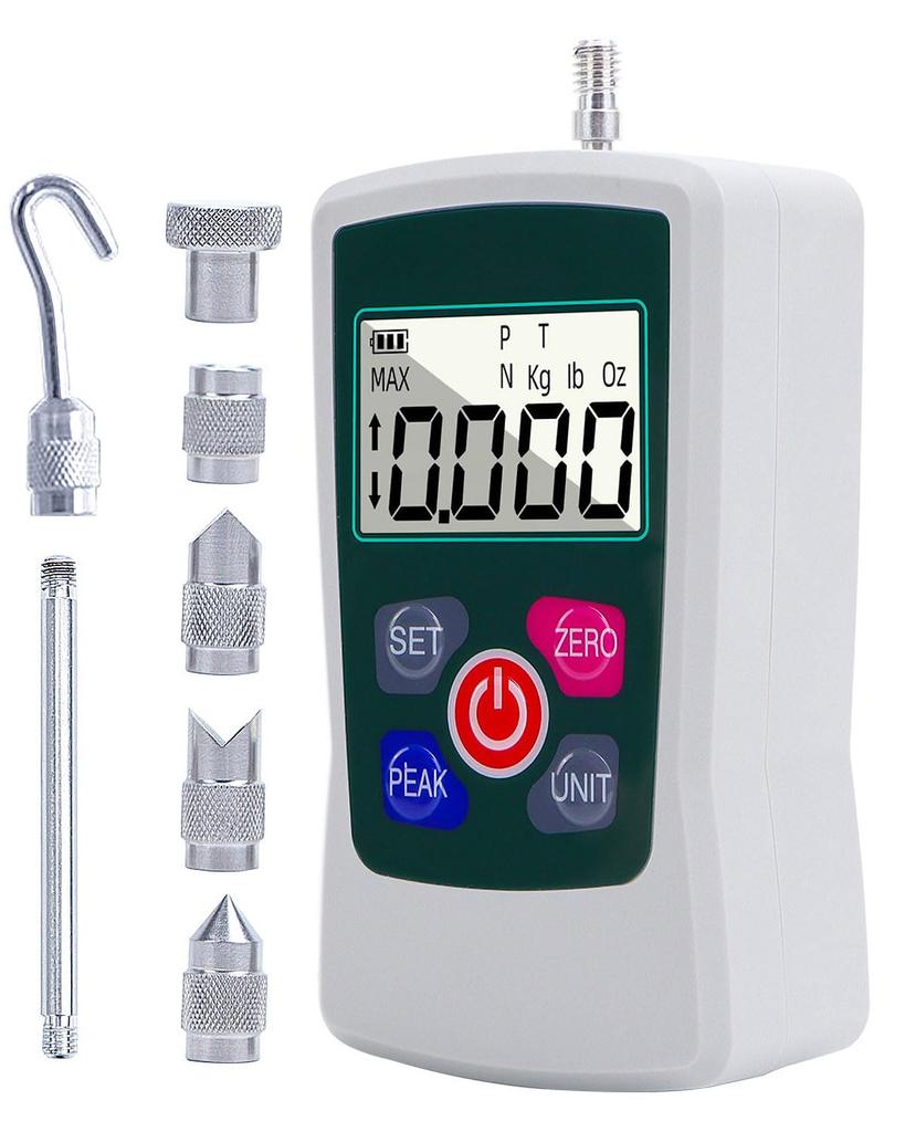 GOYOJO Digital Force Gauge Tensile Load Measurement Gauge 3 4 Units High Accuracy Upper and Lower Gravity Auto Power Off Test Light Load/Compressive