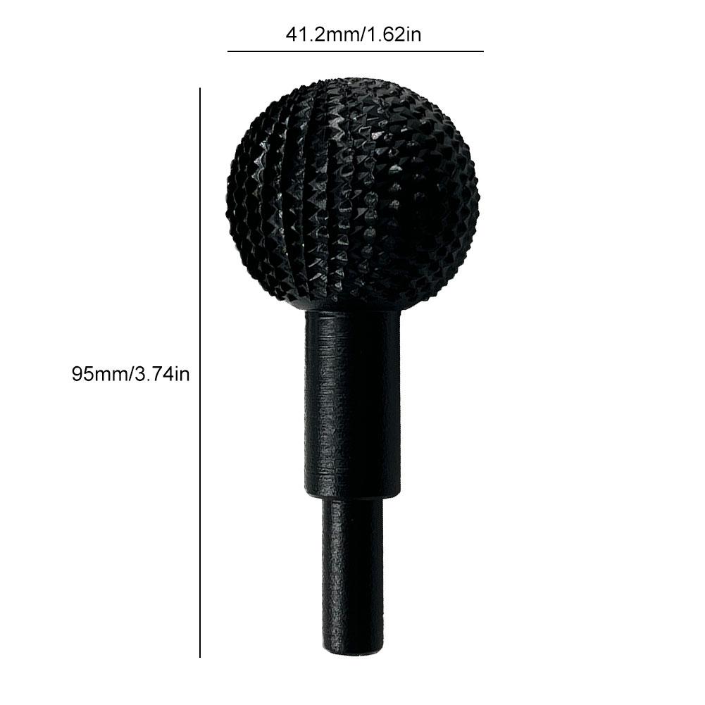 41.2mm Extreme Sphere Rotary Burr Rotary Woodworking Attachment Wood Carving Grinding Head Ball Gouge Grinding Head