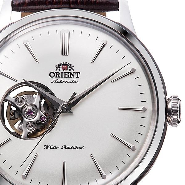 Orient Мужские часы Bambino Open Heart с автоподзаводом RN-AG0005S Белый циферблат Серебристый Механические Гарантия Японии