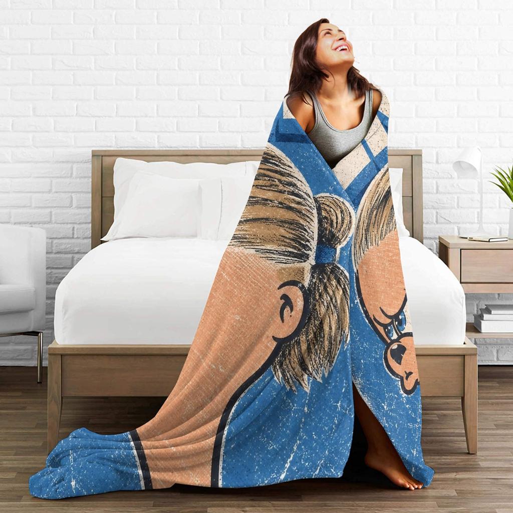 Erlings Haalands Meme HLND Blankets Fleece Print Breathable Lightweight Throw Blankets for Sofa Outdoor Quilt