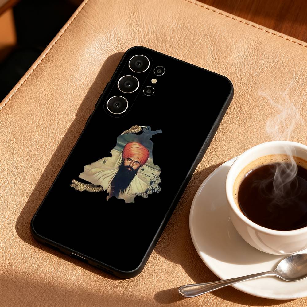 A-Art P-Пенджаб M-Карта Чехол для телефона для Samsung S25, S24, S21, S22, S23, S30, Ultra, S20, FE, Lite, 10, 9, Черный чехол