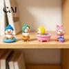 Miniature Animal Statue Set 4Pcs Kawaii Bathtub Duck Figurines, Cute Bathroom Scene Decor for Car Bubble Bath Collection Dashboard Desk Windowsill