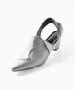 Heedimensional Solmobicos Slingback Silver / White