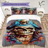 Colorful pirate captain Pattern Bedding,Quilt Set Quilt Cover Pillowcase Home Birthday Gift (1*duvet cover+2*pillowcase,without core)ZSJT0917197