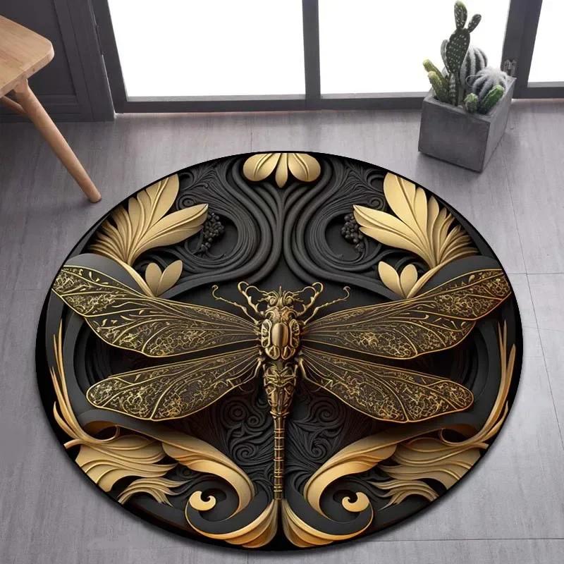 Viking Valknut Yggdrasil Tree of Life круглый ковер, ковер для гостиной, спальни, дивана, декор игровой комнаты, нескользящий напольный коврик